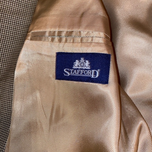 Stafford Gun Club Check Two-pleat Wool Pants Slacks Made in USA Men's W32 Vintage /eaa498931